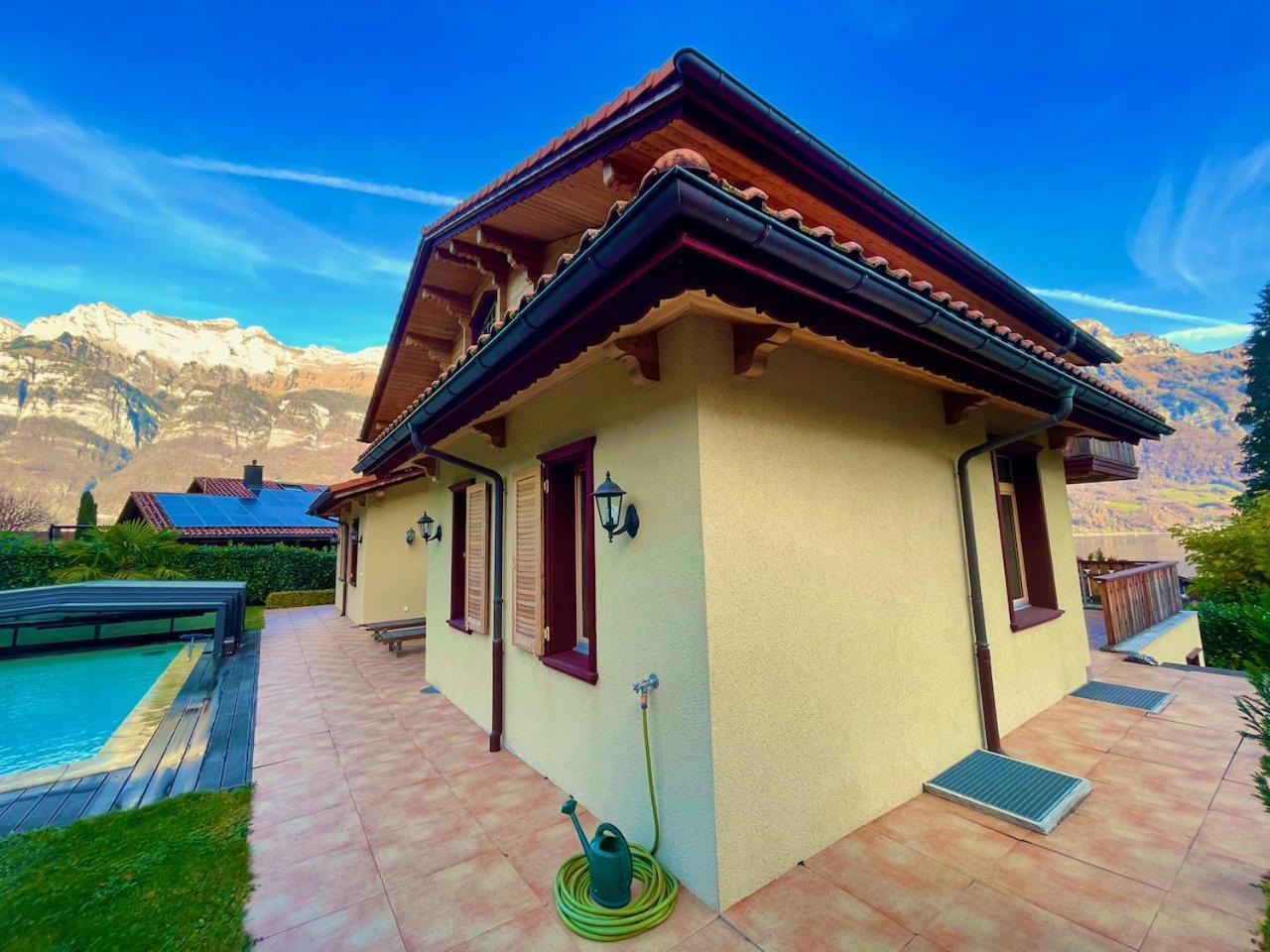 Doodle'S Amazing Chalet -Walensee - Flumserberg - Churfirsten - Heidiland - Pool - Sauna Mols Esterno foto