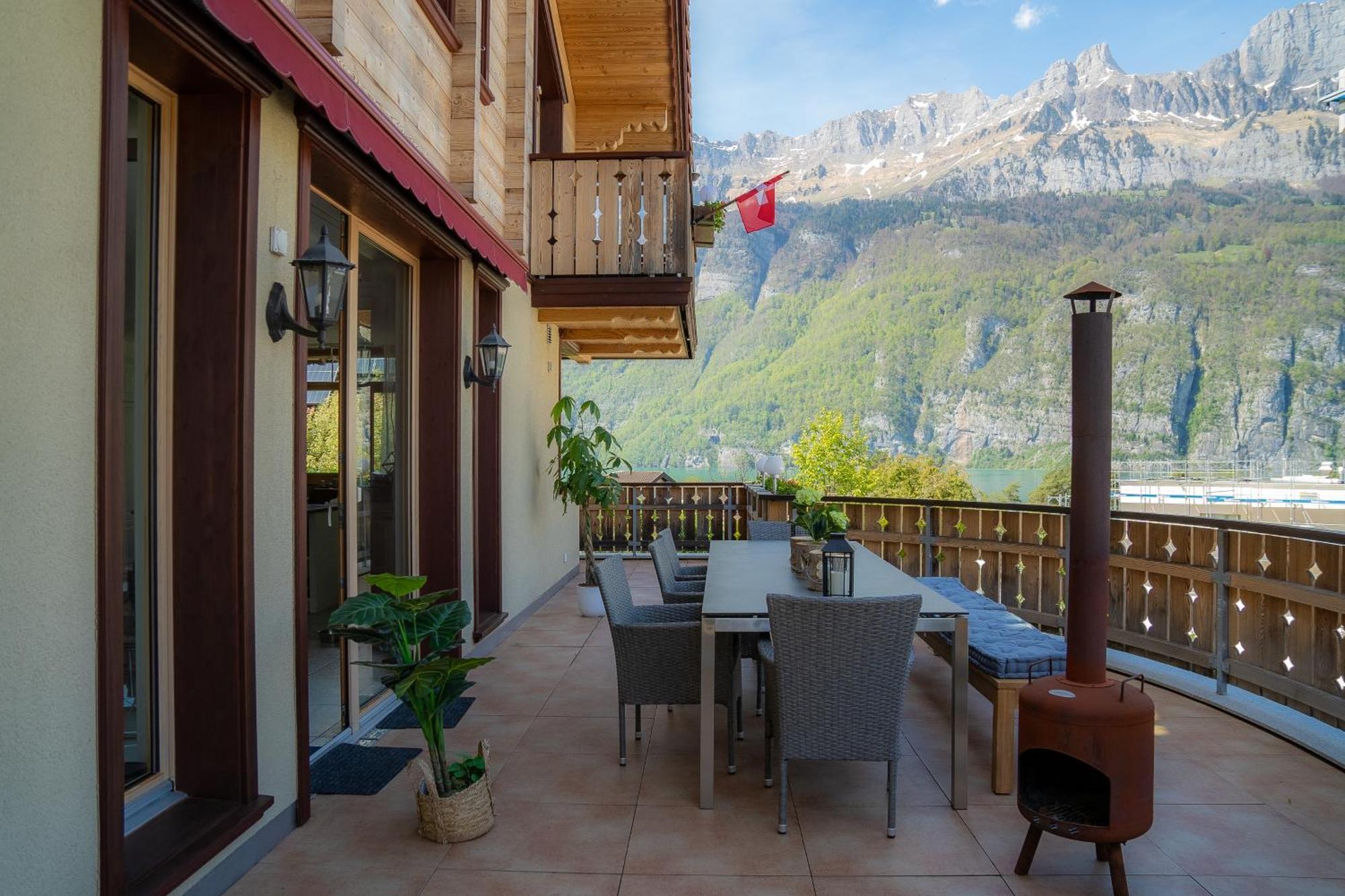 Doodle'S Amazing Chalet -Walensee - Flumserberg - Churfirsten - Heidiland - Pool - Sauna Mols Esterno foto