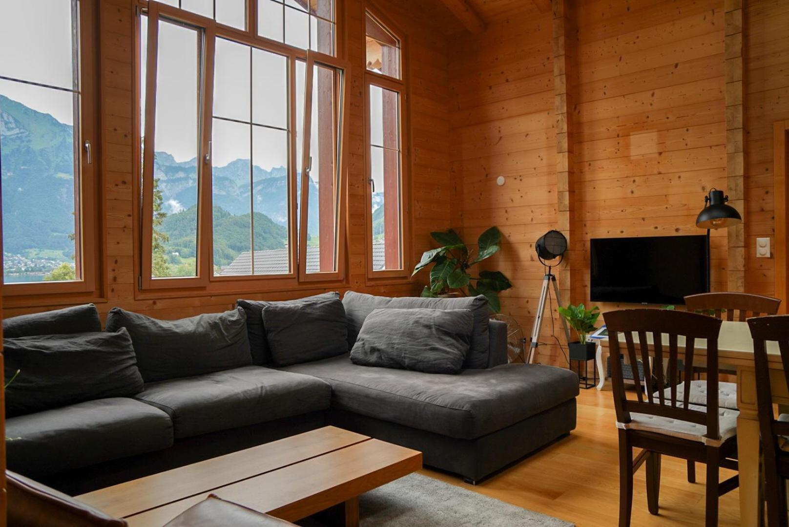 Doodle'S Amazing Chalet -Walensee - Flumserberg - Churfirsten - Heidiland - Pool - Sauna Mols Esterno foto